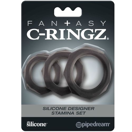 C RINGZ PRETO ANÉIS DE SILICONE  13.00€