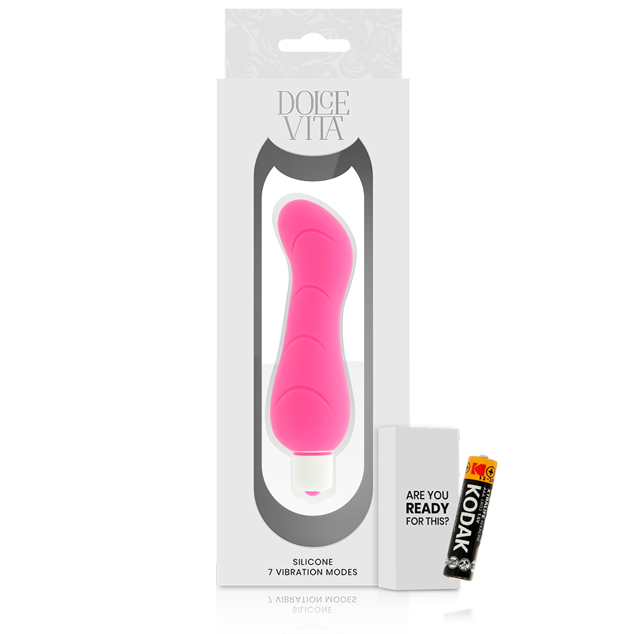 DOLCE VITA G-SPOT VIBRADOR SILICONE ROSA 27,95€