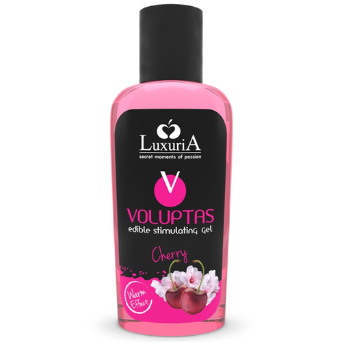 LUXURIA VOLUPTAS GEL DE MASSAGEM COMESTÍVEL COM EFEITO CALOR – CEREJA 100 ML  15.00€