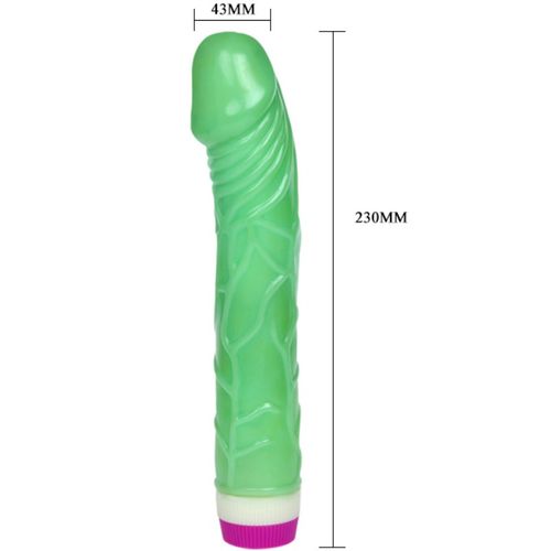 DANCE – WAVES OF PLEASURE VIBRADOR 23 CM VERDE  19.90€
